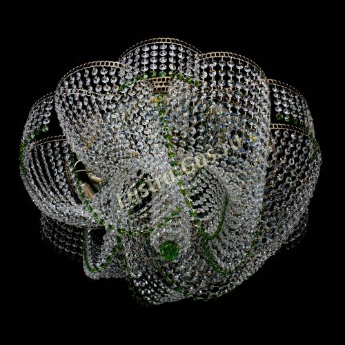 Люстра Есения зеленая в Ижевске Гусь Хрустальный