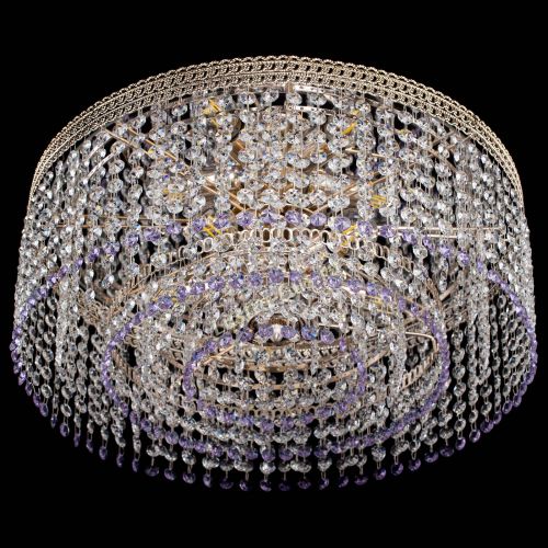 Люстра Флоренция капель оптикон фиолетовая в Ижевске Гусь Хрустальный