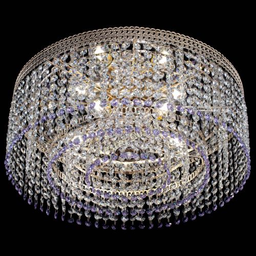 Люстра Флоренция капель оптикон фиолетовая в Ижевске Гусь Хрустальный