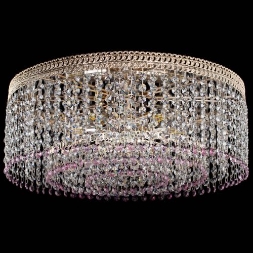 Люстра Флоренция капель оптикон розовая в Ижевске Гусь Хрустальный