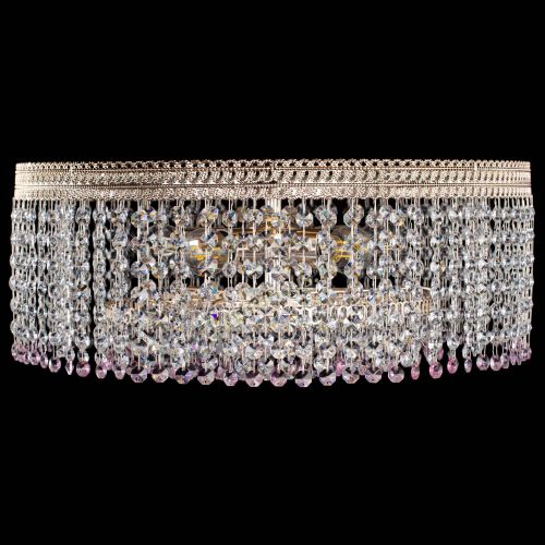 Люстра Флоренция капель оптикон розовая в Ижевске Гусь Хрустальный