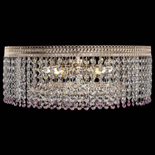 Люстра Флоренция капель оптикон розовая в Ижевске Гусь Хрустальный