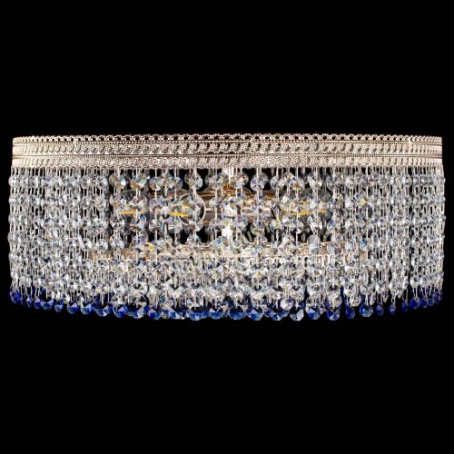 Люстра Флоренция капель оптикон синяя в Ижевске Гусь Хрустальный