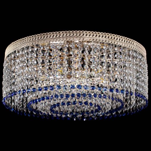 Люстра Флоренция капель оптикон синяя в Ижевске Гусь Хрустальный