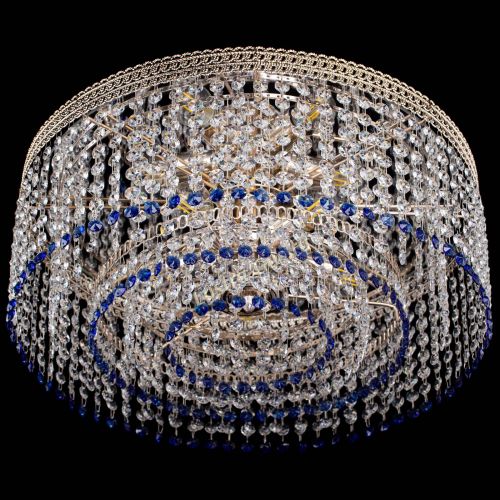 Люстра Флоренция капель оптикон синяя в Ижевске Гусь Хрустальный