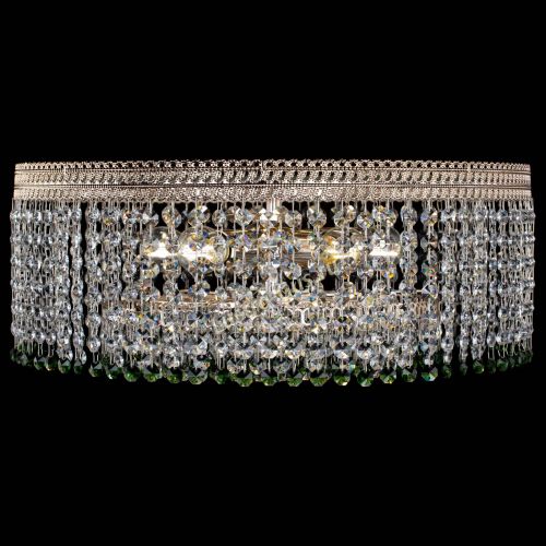 Люстра Флоренция капель оптикон зеленая в Ижевске Гусь Хрустальный