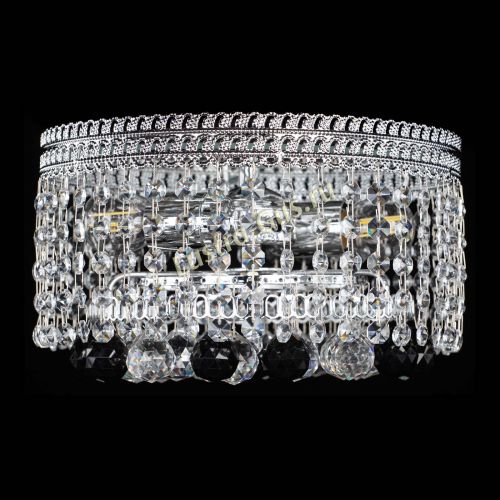 Люстра Флоренция шар №2 черная в Ижевске Гусь Хрустальный