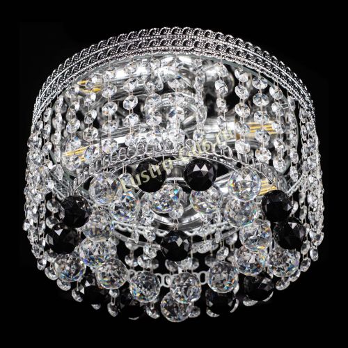 Люстра Флоренция шар №2 черная в Ижевске Гусь Хрустальный