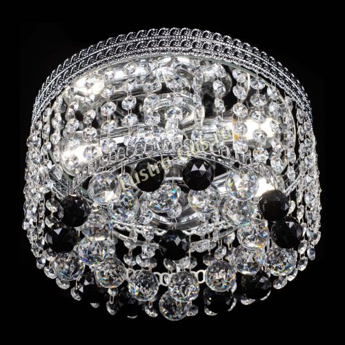 Люстра Флоренция шар №2 черная в Ижевске Гусь Хрустальный