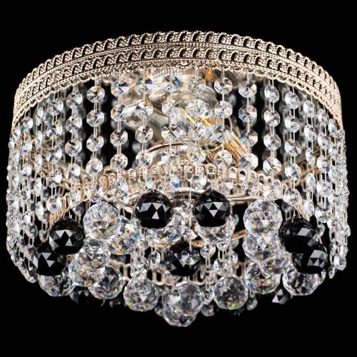 Люстра Флоренция шар №2 черная в Ижевске Гусь Хрустальный