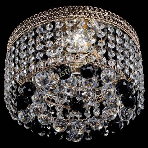 Люстра Флоренция шар №2 черная в Ижевске Гусь Хрустальный