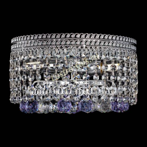 Люстра Флоренция шар №2 фиолетовая в Ижевске Гусь Хрустальный