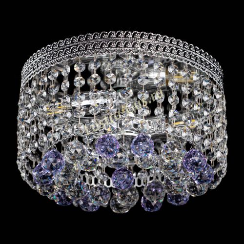 Люстра Флоренция шар №2 фиолетовая в Ижевске Гусь Хрустальный