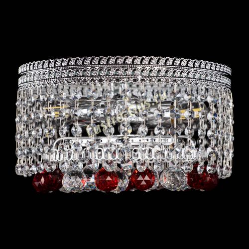 Люстра Флоренция шар №2 красная в Ижевске Гусь Хрустальный