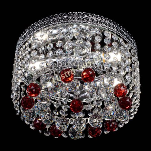 Люстра Флоренция шар №2 красная в Ижевске Гусь Хрустальный