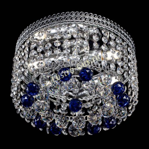 Люстра Флоренция шар №2 синяя в Ижевске Гусь Хрустальный