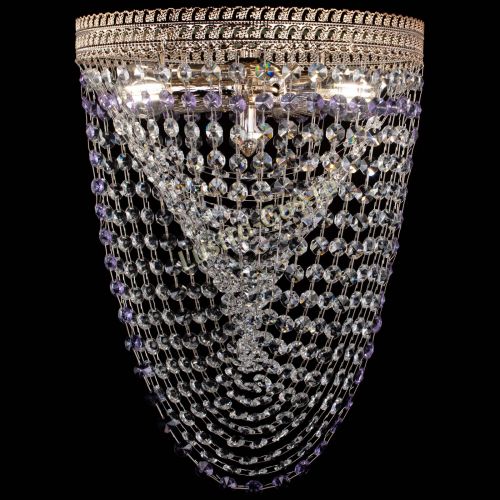 Люстра Флоренция Водоворот фиолетовая в Ижевске Гусь Хрустальный