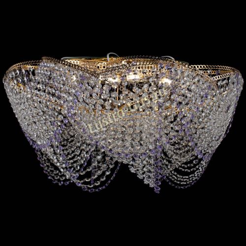 Люстра Галактика №4 фиолетовая в Ижевске Гусь Хрустальный