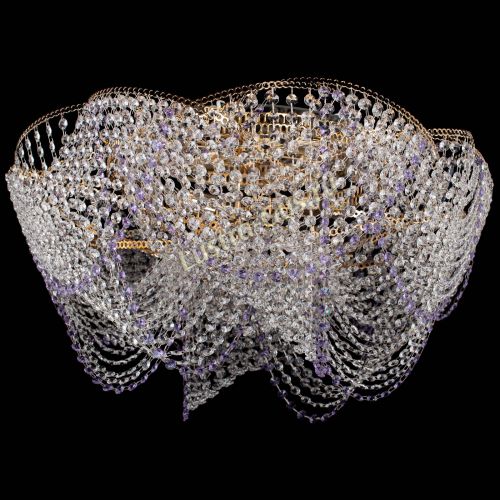 Люстра Галактика №4 фиолетовая в Ижевске Гусь Хрустальный