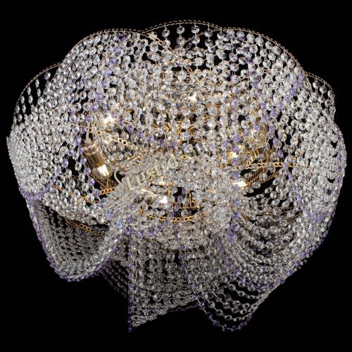 Люстра Галактика №4 фиолетовая в Ижевске Гусь Хрустальный