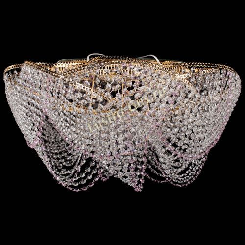 Люстра Галактика №4 розовая в Ижевске Гусь Хрустальный