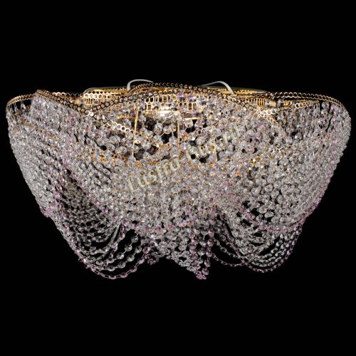 Люстра Галактика №4 розовая в Ижевске Гусь Хрустальный