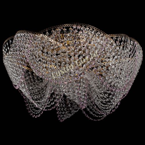 Люстра Галактика №4 розовая в Ижевске Гусь Хрустальный