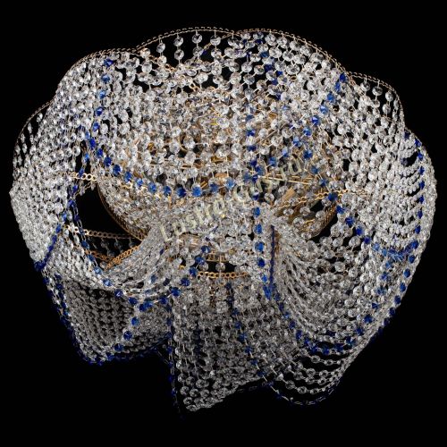 Люстра Галактика №4 синяя в Ижевске Гусь Хрустальный