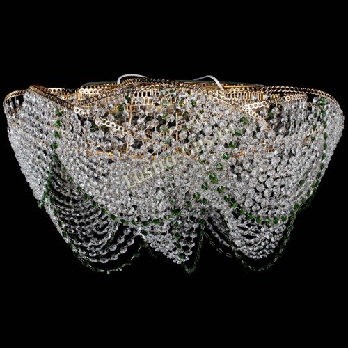 Люстра Галактика №4 зеленая в Ижевске Гусь Хрустальный