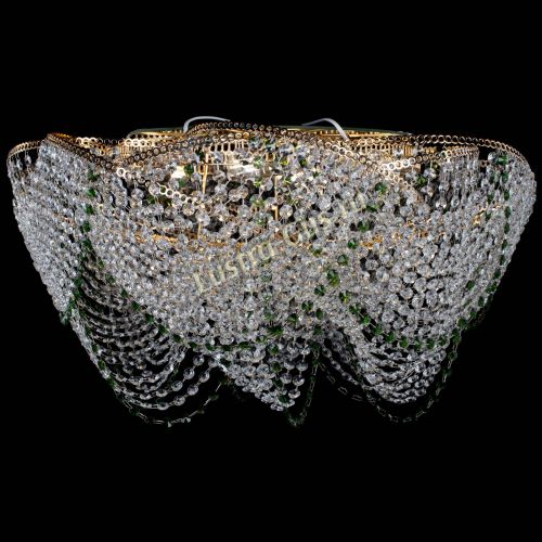 Люстра Галактика №4 зеленая в Ижевске Гусь Хрустальный