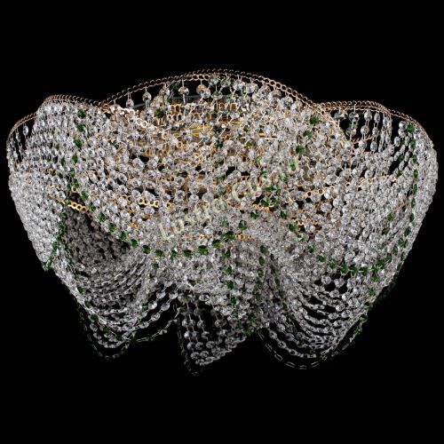 Люстра Галактика №4 зеленая в Ижевске Гусь Хрустальный