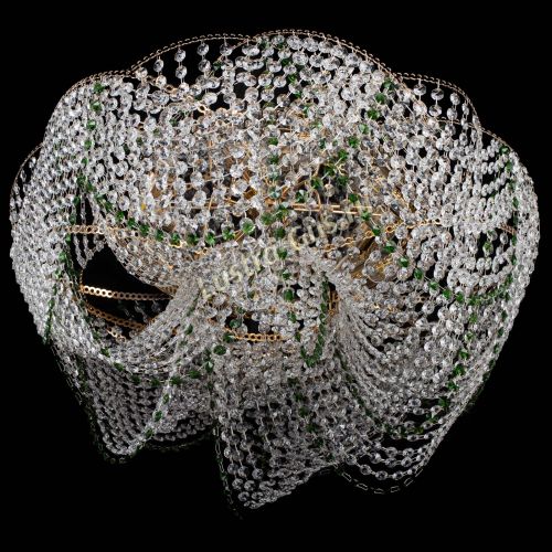 Люстра Галактика №4 зеленая в Ижевске Гусь Хрустальный