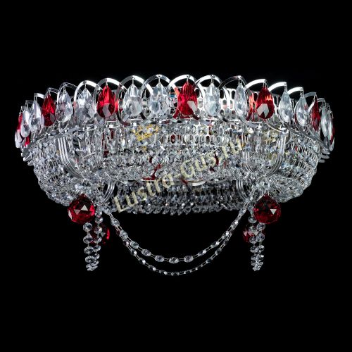 Люстра Глория №1 красная в Ижевске Гусь Хрустальный