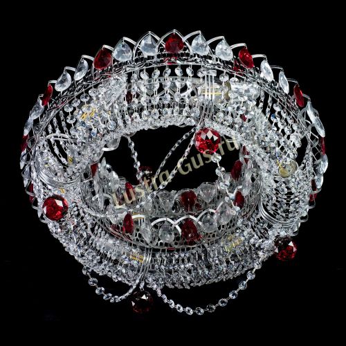 Люстра Глория №1 красная в Ижевске Гусь Хрустальный