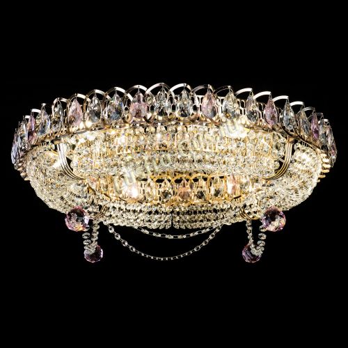 Люстра Глория №1 розовая в Ижевске Гусь Хрустальный