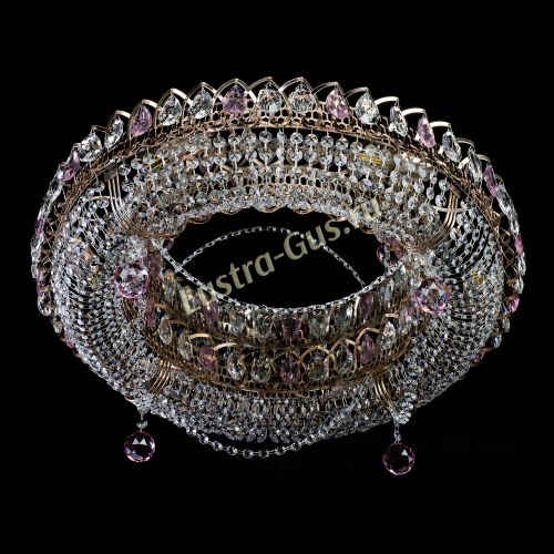 Люстра Глория №1 розовая в Ижевске Гусь Хрустальный