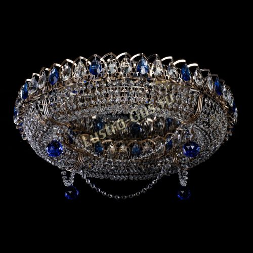 Люстра Глория №1 синяя в Ижевске Гусь Хрустальный