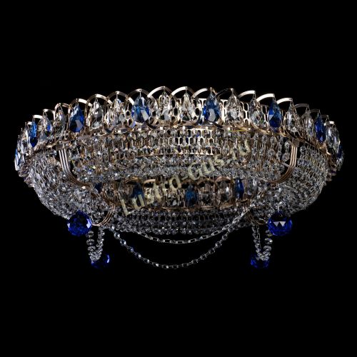 Люстра Глория №1 синяя в Ижевске Гусь Хрустальный