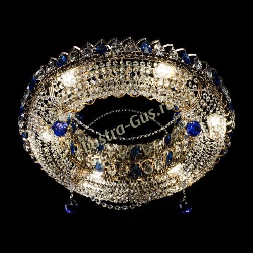 Люстра Глория №1 синяя в Ижевске Гусь Хрустальный