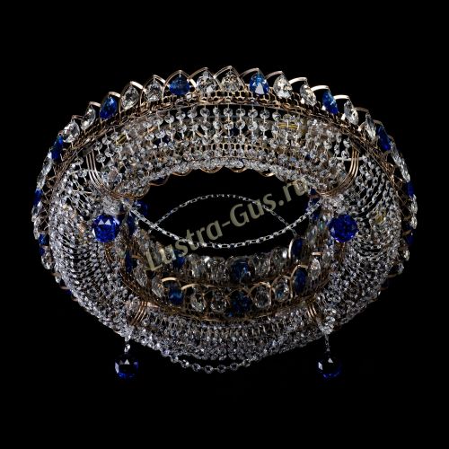 Люстра Глория №1 синяя в Ижевске Гусь Хрустальный