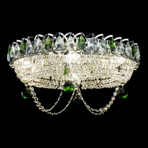 Люстра Глория №1 зеленая в Ижевске Гусь Хрустальный