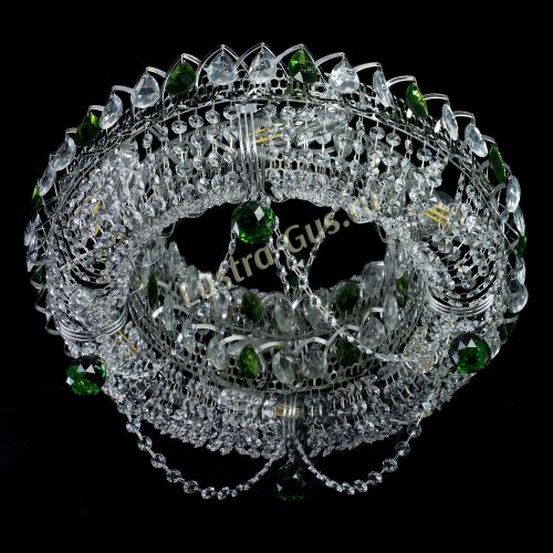 Люстра Глория №1 зеленая в Ижевске Гусь Хрустальный
