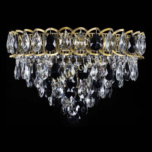 Люстра Грация №1 под бронзу черная в Ижевске Гусь Хрустальный