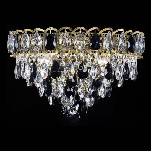 Люстра Грация №1 под бронзу черная в Ижевске Гусь Хрустальный