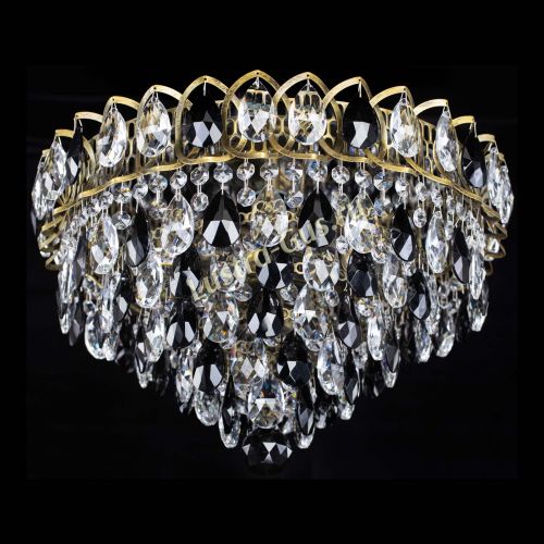 Люстра Грация №1 под бронзу черная в Ижевске Гусь Хрустальный