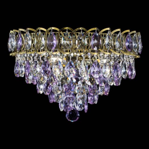 Люстра Грация №1 под бронзу фиолетовая в Ижевске Гусь Хрустальный