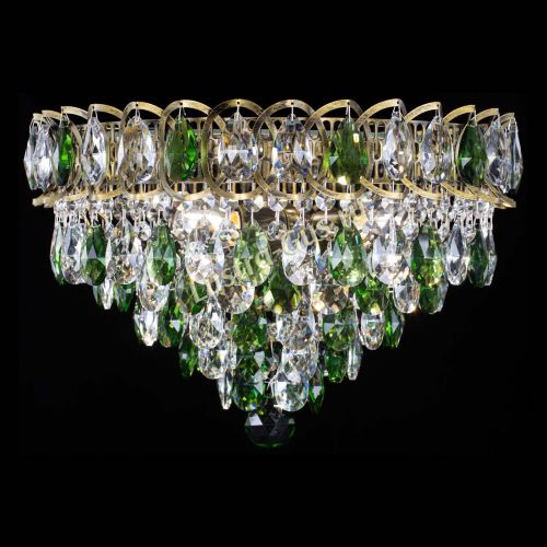 Люстра Грация №1 под бронзу зеленая в Ижевске Гусь Хрустальный