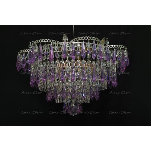 Люстра Ромашка Хризантема фиолетовая большой карашдаш в Ижевске Гусь Хрустальный