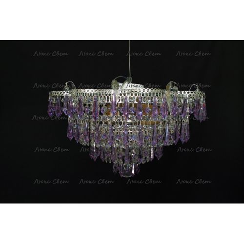 Люстра Ромашка Хризантема фиолетовая большой карашдаш в Ижевске Гусь Хрустальный