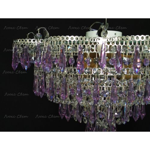 Люстра Ромашка Хризантема фиолетовая большой карашдаш в Ижевске Гусь Хрустальный